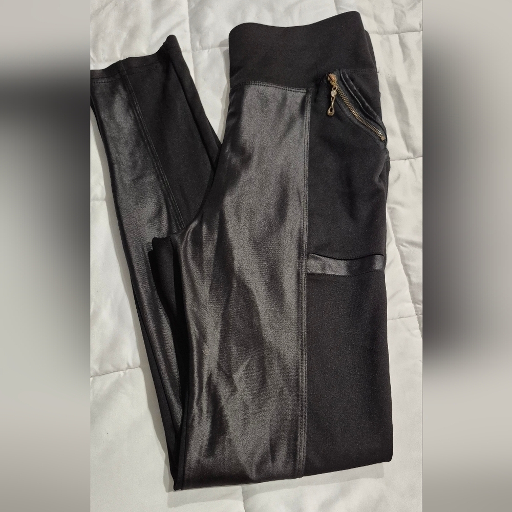 Black Satin Pants